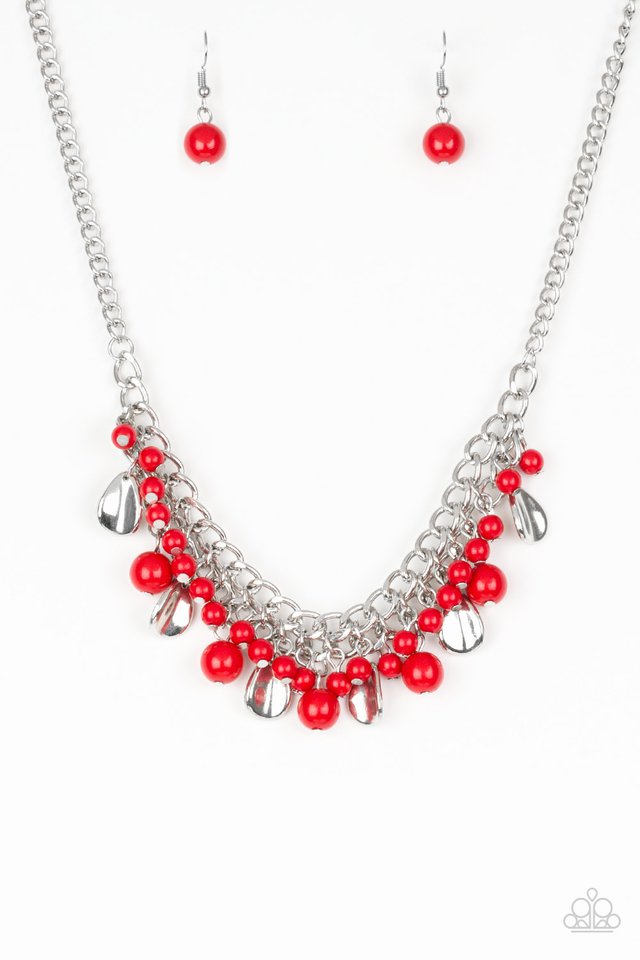 Paparazzi Summer Showdown Red Necklace