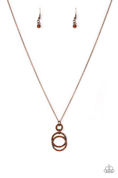 Paparazzi Timeless Trio Copper Necklace