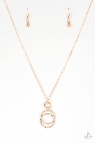 Paparazzi Timeless Trio Gold Necklace