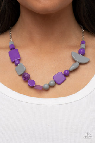 Paparazzi Tranquil Trendsetter Purple Necklace
